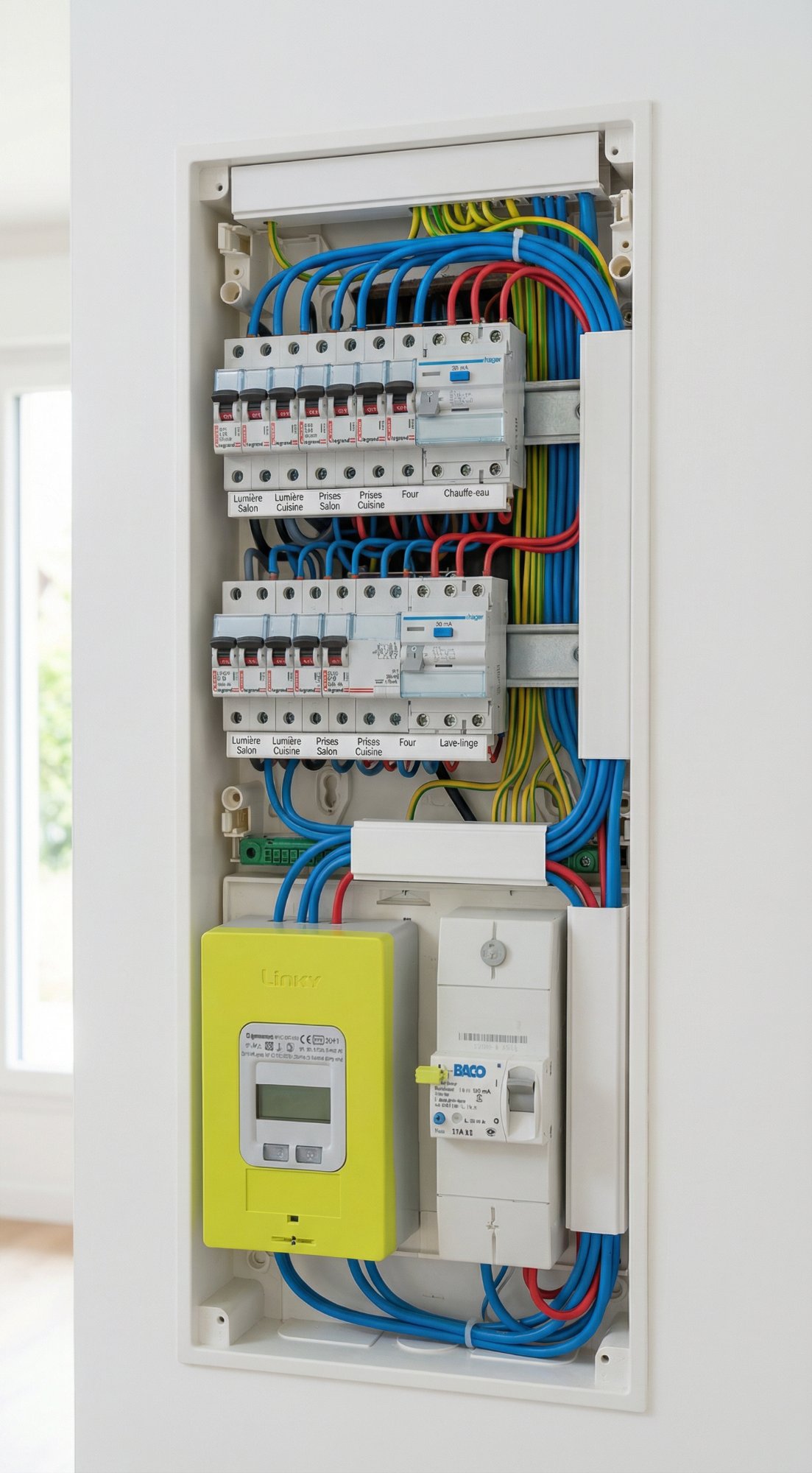 Tableau électrique neuf Hager installé par ALB'ELEC à Montpellier